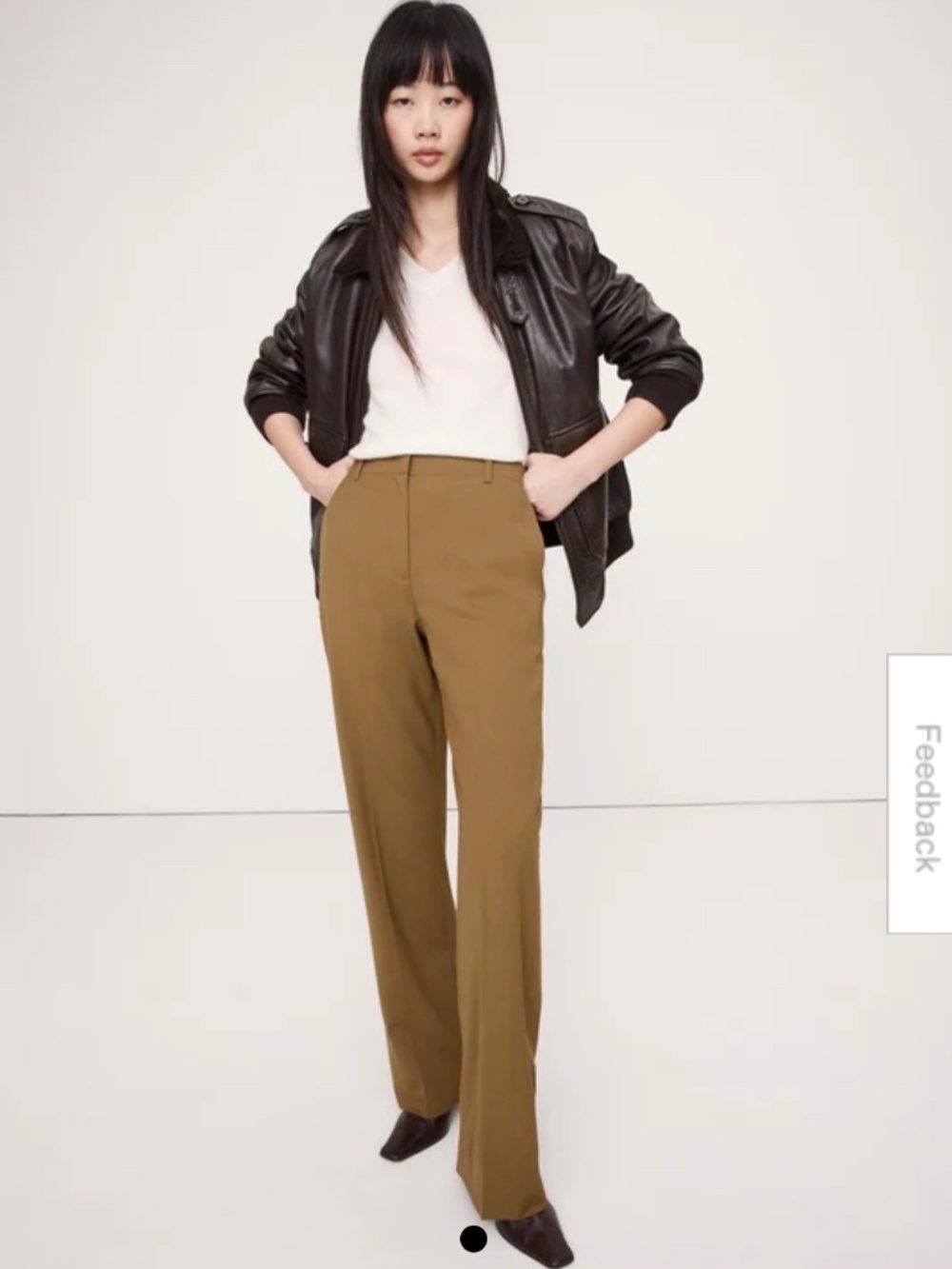 NWT Banana Republic high-rise straight slacks sz 12